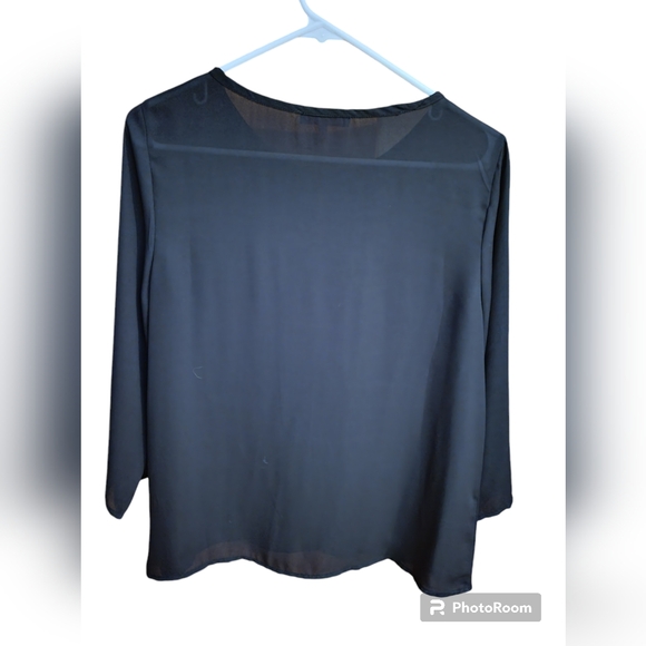 Black Sheer Dress Shirt - Picture 2 of 3